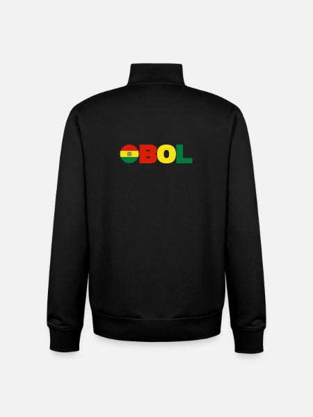 Bolivia - Unisex Organic Zip Sweatshirt by Stanley/Stella - black