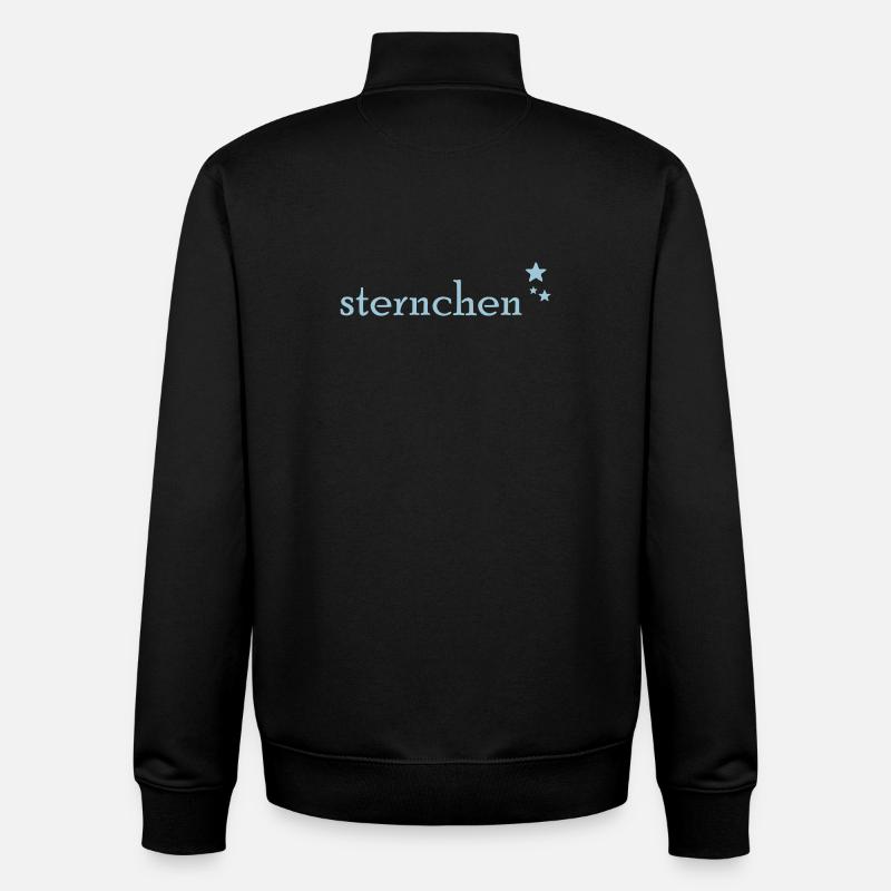 Sternchen - Unisex Organic Zip Sweatshirt von Stanley/Stella - Schwarz