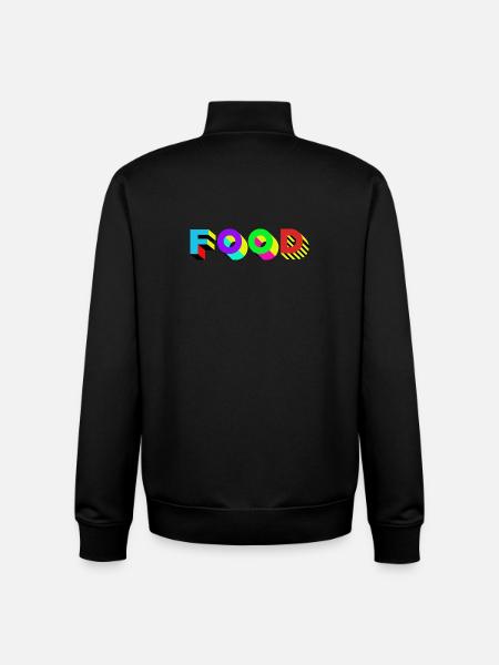 Nourriture savoureuse - Sweat zippé unisexe en coton bio Stanley/Stella - noir