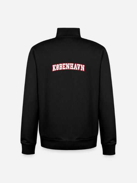 Copenhagen Denmark - Unisex Organic Zip Sweatshirt by Stanley/Stella - black