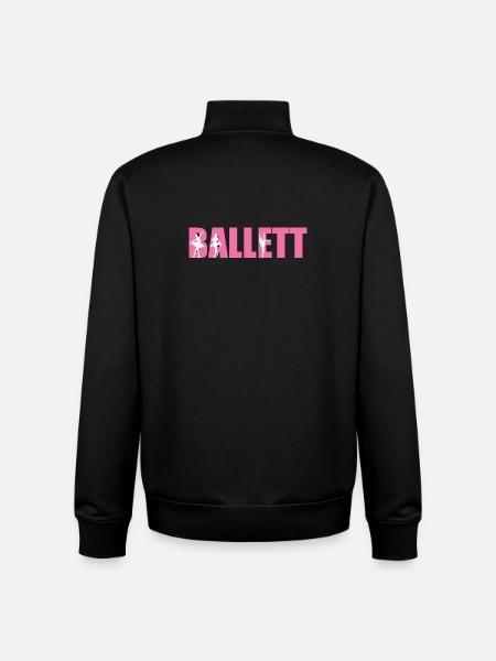 Ballet Dance Ballet Dancer Ballerina Gift - Unisex Organic Zip Sweatshirt by Stanley/Stella - black