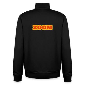 ZOOM - Unisex Organic Zip Sweatshirt by Stanley/Stella - black - Back - AI Model Male 185 light (185cm)