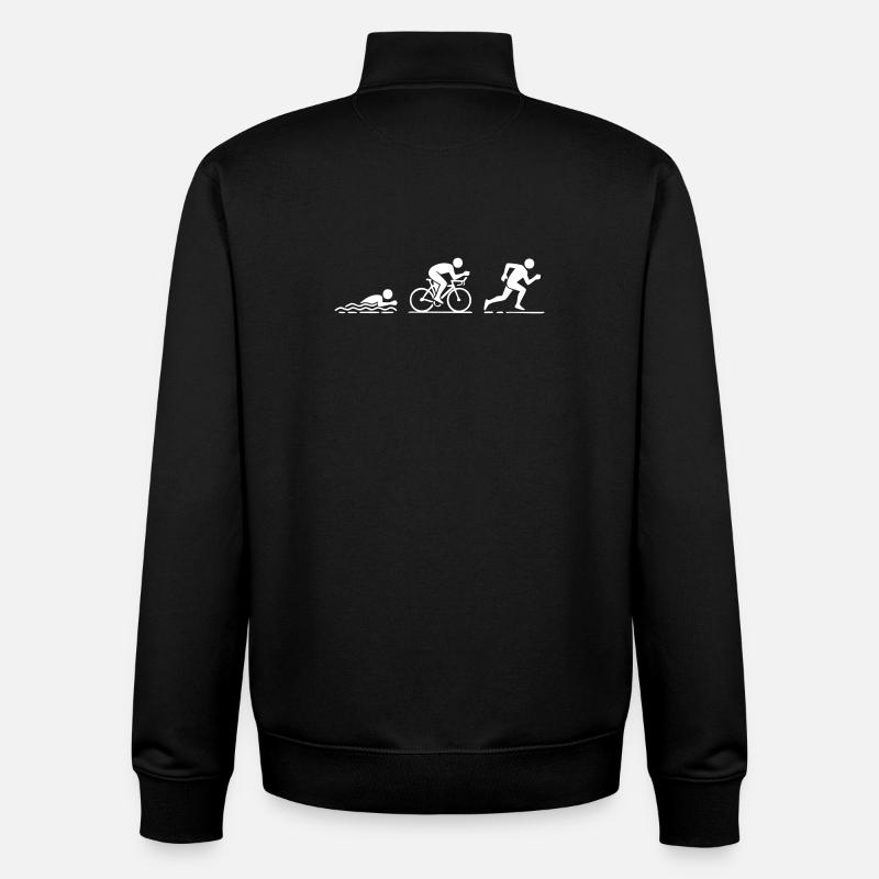 Triathlon - Unisex Organic Zip Sweatshirt von Stanley/Stella - Schwarz
