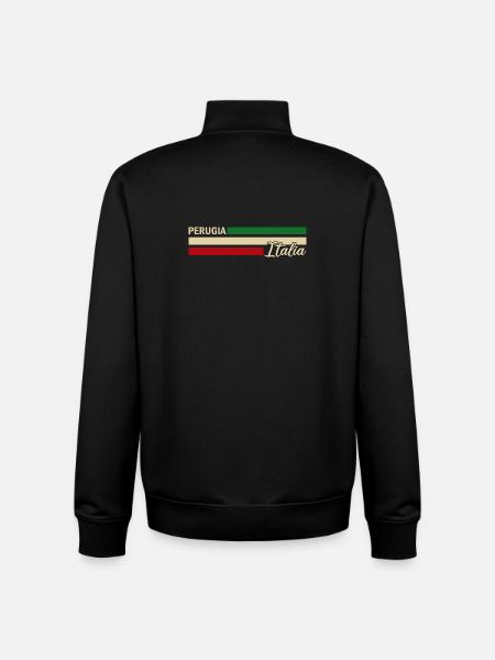 Italia - Perugia - Italien - Italy - Unisex Organic Zip Sweatshirt by Stanley/Stella - black