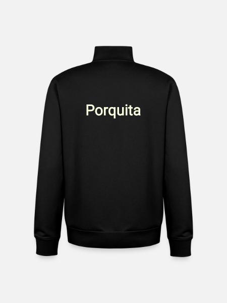 Porquita - Unisex Organic Zip Sweatshirt by Stanley/Stella - black