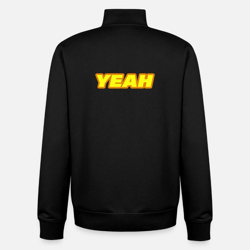 YEAH - Unisex Organic Zip Sweatshirt von Stanley/Stella - Schwarz
