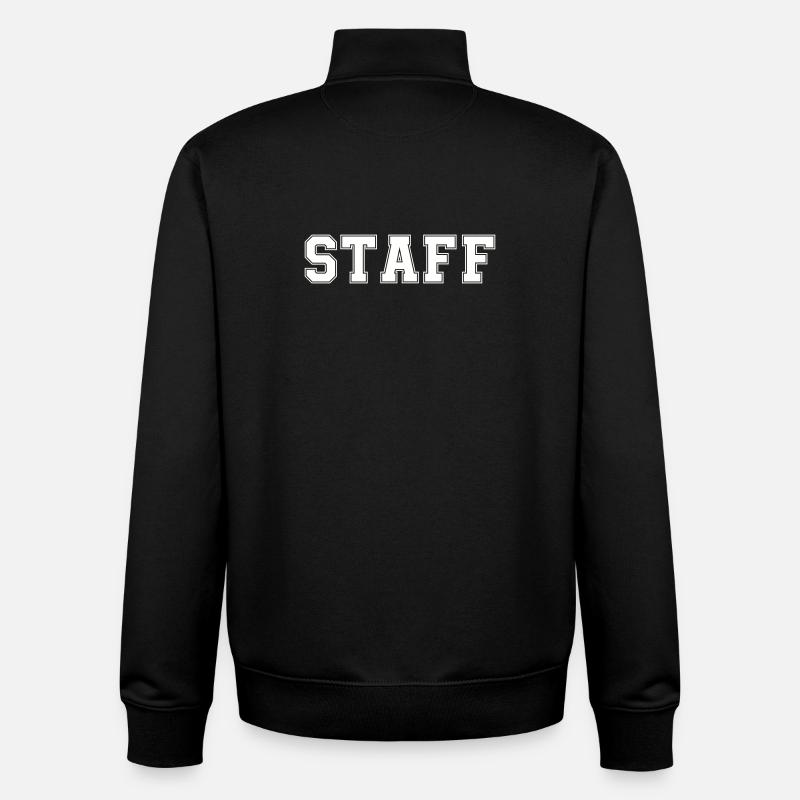 staff - Unisex Organic Zip Sweatshirt von Stanley/Stella - Schwarz