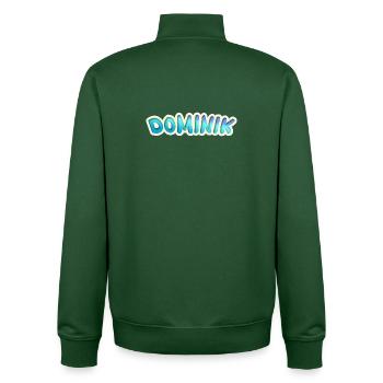 Beruf Dominik - Unisex Organic Zip Sweatshirt von Stanley/Stella - Flaschengrün - Hinten - AI Model Male 185 dark (185cm)
