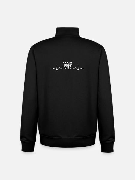 Cheerleader Cheer Mom Cheerleading - Unisex Organic Zip Sweatshirt by Stanley/Stella - black