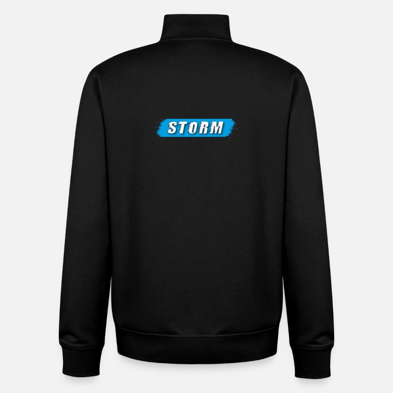 Storm claim - timeless Design - Unisex Organic Zip Sweatshirt von Stanley/Stella - Schwarz