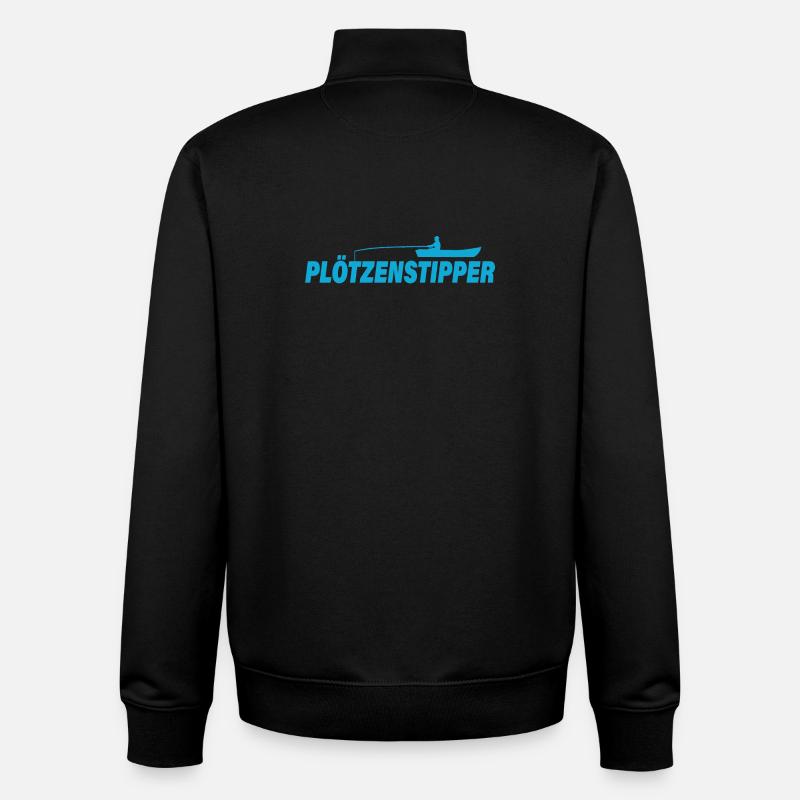PLÖTZENSTIPPER - Sweat zippé unisexe en coton bio Stanley/Stella - noir