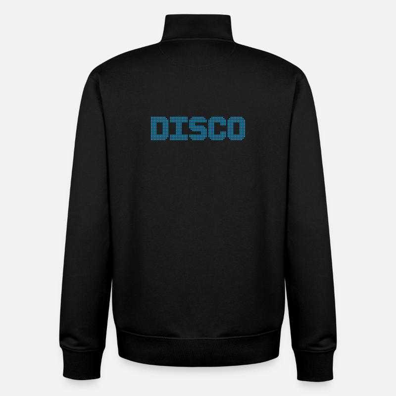 DISCOTHÈQUE - Sweat zippé unisexe en coton bio Stanley/Stella - noir