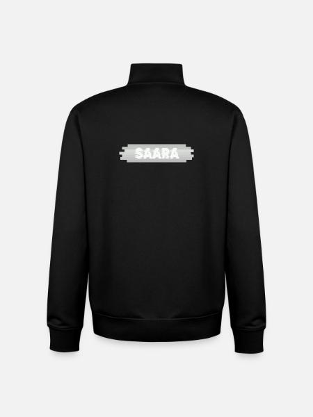 Nom Saara - Sweat zippé unisexe en coton bio Stanley/Stella - noir