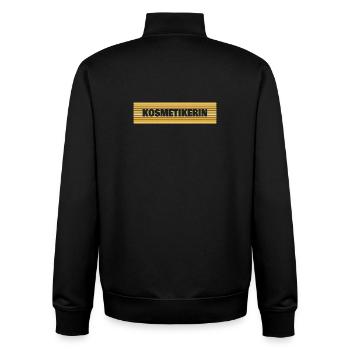 Geschenk für Kosmetikerin - Unisex Organic Zip Sweatshirt von Stanley/Stella - Schwarz - Hinten - AI Model Male 185 light (185cm)