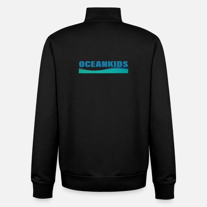 OCEANKIDS - Unisex Organic Zip Sweatshirt von Stanley/Stella - Schwarz