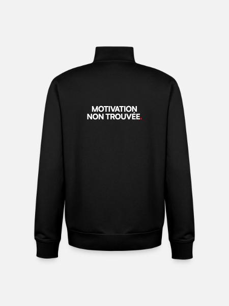Motivation non trouvée - Sweat zippé unisexe en coton bio Stanley/Stella - noir
