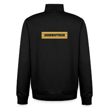Geschenk für Augenoptiker - Unisex Organic Zip Sweatshirt von Stanley/Stella - Schwarz - Hinten - AI Model Male 185 light (185cm)