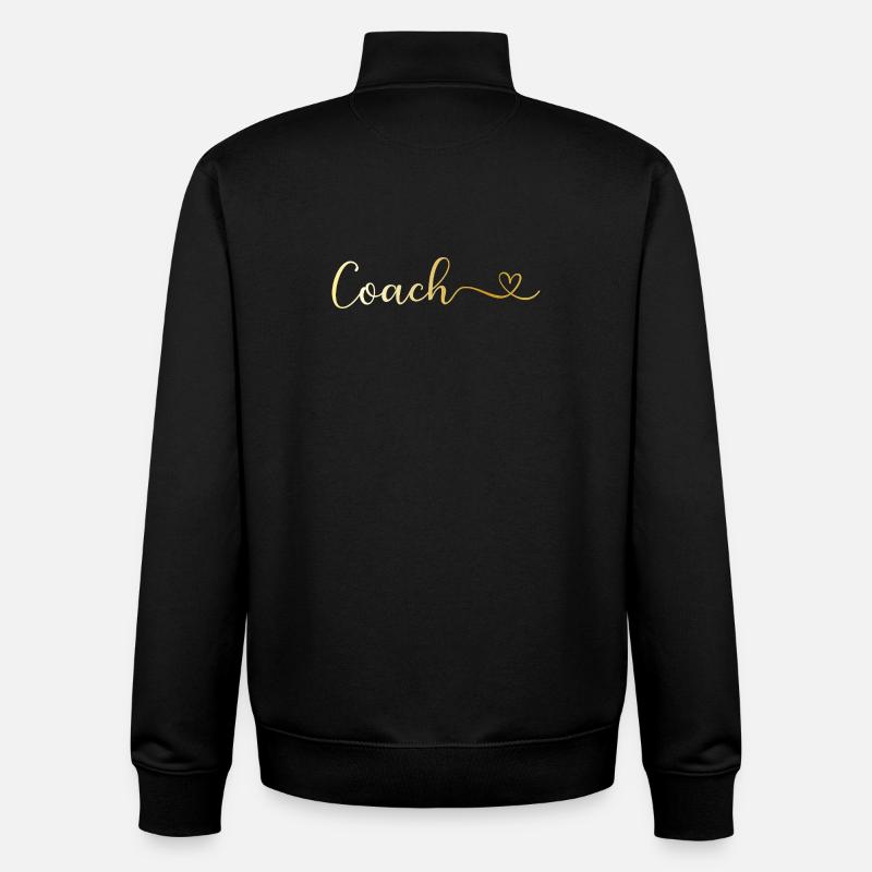 Coach - Unisex Organic Zip Sweatshirt von Stanley/Stella - Schwarz