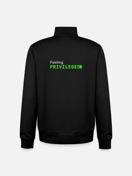 Feeling Privileged | Developer mood - Unisex Organic Zip Sweatshirt by Stanley/Stella - black