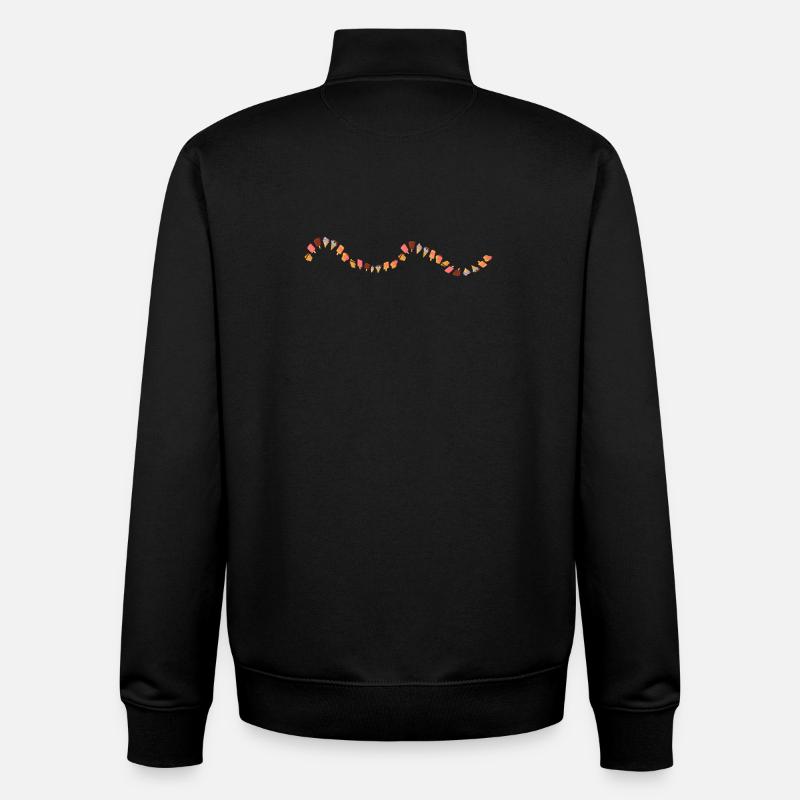 Glace - Sweat zippé unisexe en coton bio Stanley/Stella - noir