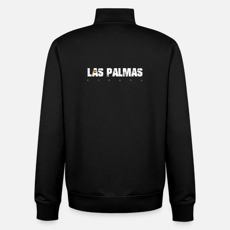 Lueur côtière de Las Palmas - Sweat zippé unisexe en coton bio Stanley/Stella - noir