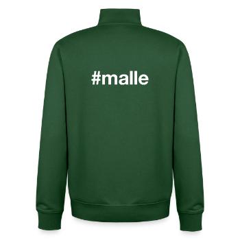 MALLE Mallorca - Unisex Organic Zip Sweatshirt von Stanley/Stella - Flaschengrün - Hinten - AI Model Male 185 dark (185cm)