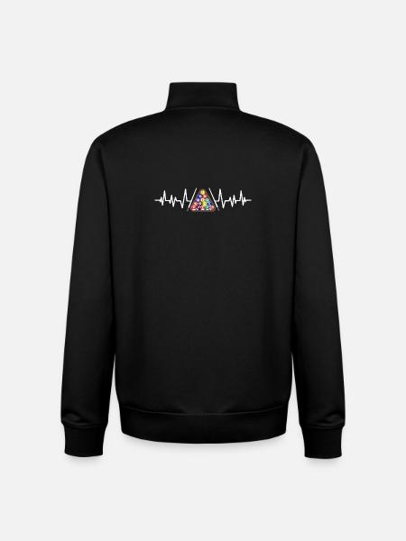 Poolbillardspieler Billard - Unisex Organic Zip Sweatshirt von Stanley/Stella - Schwarz