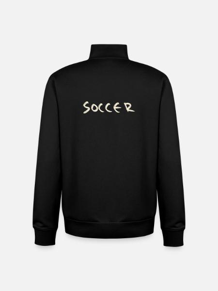 Soccer - Unisex Organic Zip Sweatshirt von Stanley/Stella - Schwarz