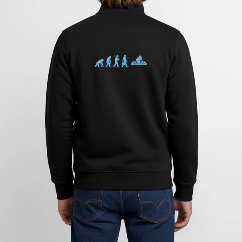 Evolution DJ Groove Unisex Organic Zip Sweatshirt von Stanley/Stella