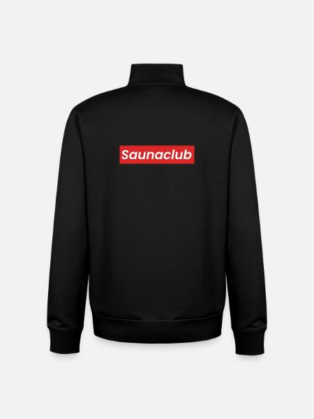 Saunaclub Grafik - Unisex Organic Zip Sweatshirt von Stanley/Stella - Schwarz