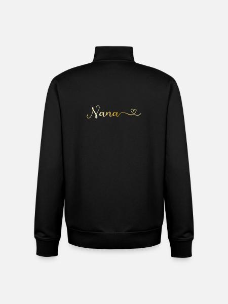 Nana - Oma - Unisex Organic Zip Sweatshirt von Stanley/Stella - Schwarz