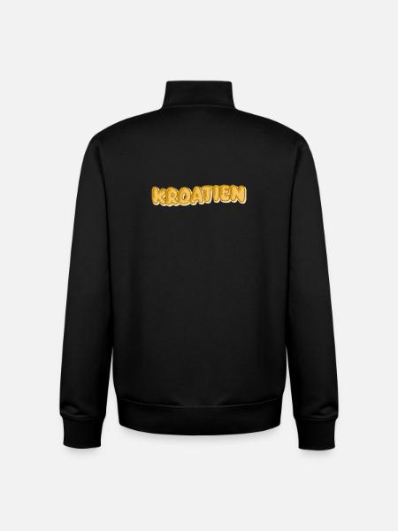 Croatia as a holiday - Unisex Organic Zip Sweatshirt by Stanley/Stella - black