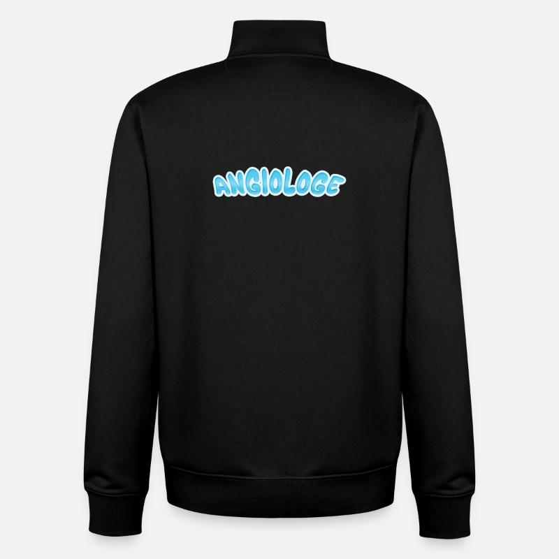 Angiologue en tant qu’angiologue - Sweat zippé unisexe en coton bio Stanley/Stella - noir