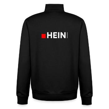 HEIN | Minimalistische, lustige Reaktion - Unisex Organic Zip Sweatshirt von Stanley/Stella - Schwarz - Hinten - AI Model Male 185 light (185cm)