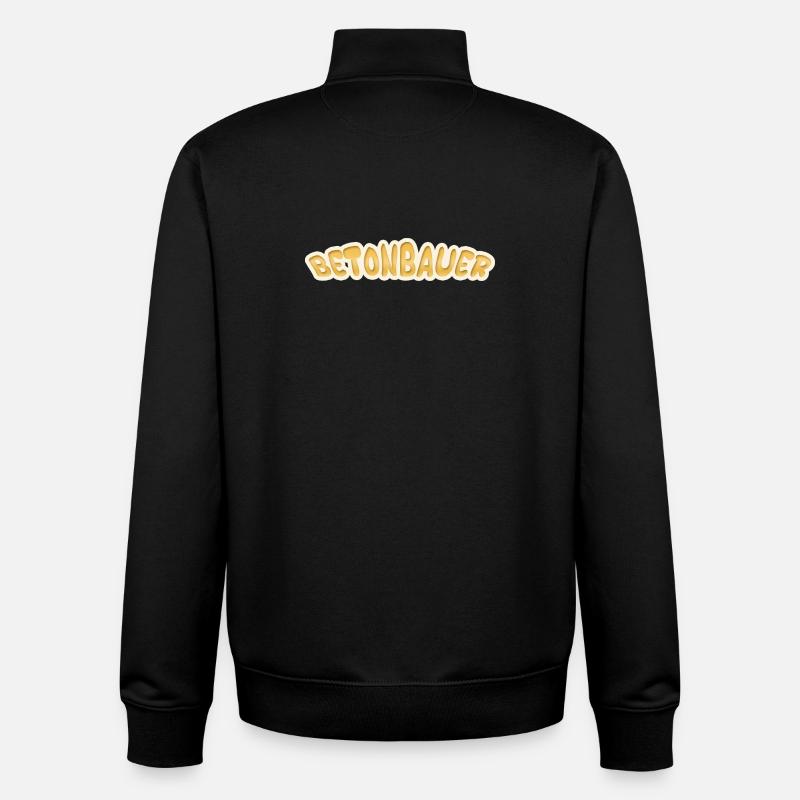 Concrete worker - Unisex Organic Zip Sweatshirt by Stanley/Stella - black