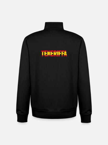 Teneriffa Flagge Spanien - Unisex Organic Zip Sweatshirt von Stanley/Stella - Schwarz
