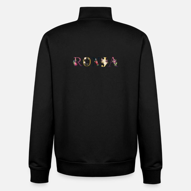 Ronja - Sweat zippé unisexe en coton bio Stanley/Stella - noir