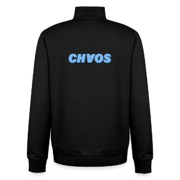 Chaos - Sweat zippé unisexe en coton bio Stanley/Stella - noir - Dos - AI Model Male 185 light (185cm)