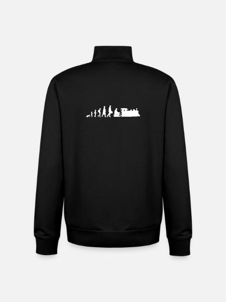 Eisenbahnfreund Development - Unisex Organic Zip Sweatshirt by Stanley/Stella - black