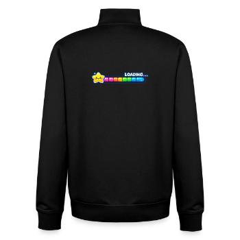 loading gamer level - Unisex Organic Zip Sweatshirt von Stanley/Stella - Schwarz - Hinten - AI Model Male 185 light (185cm)
