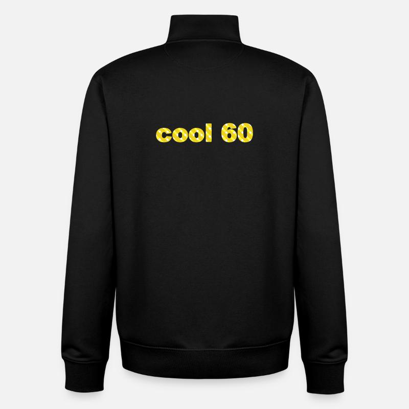 Jahre alt, cool 60 - Unisex Organic Zip Sweatshirt von Stanley/Stella - Schwarz