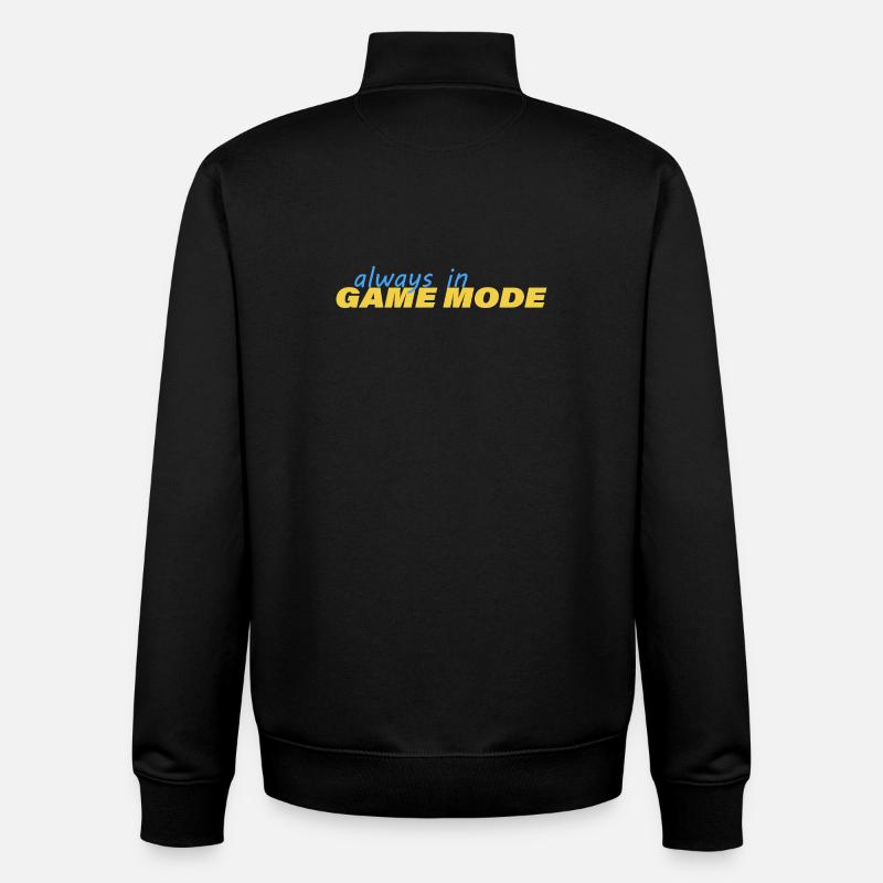 ALWAYS IN GAME MODE - Unisex Organic Zip Sweatshirt von Stanley/Stella - Schwarz