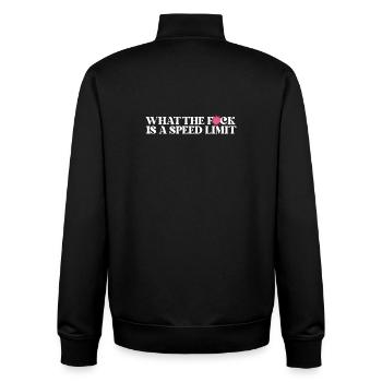 Car - Unisex Organic Zip Sweatshirt by Stanley/Stella - black - Back - AI Model Male 185 light (185cm)