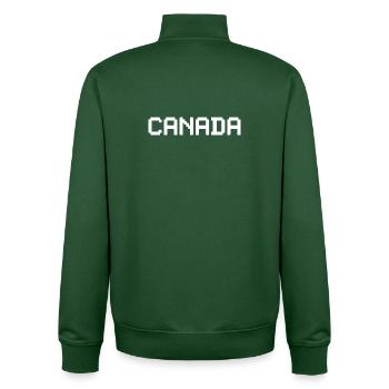 CANADA - Unisex Organic Zip Sweatshirt von Stanley/Stella - Flaschengrün - Hinten - AI Model Male 185 dark (185cm)