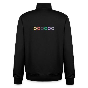 Gitarren Saiten kaufen | Gitarrenunterricht, Musik - Unisex Organic Zip Sweatshirt von Stanley/Stella - Schwarz - Hinten - AI Model Male 185 light (185cm)