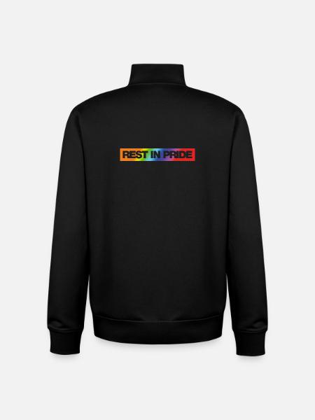 REST IN PRIDE (R.I.P.) Rainbow - Unisex Organic Zip Sweatshirt von Stanley/Stella - Schwarz