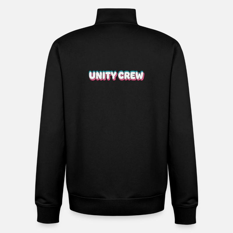 Unity Crew Graffiti-Farbblase - Unisex Organic Zip Sweatshirt von Stanley/Stella - Schwarz