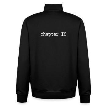 chapter 18 Birthday - Unisex Organic Zip Sweatshirt by Stanley/Stella - black - Back - AI Model Male 185 light (185cm)