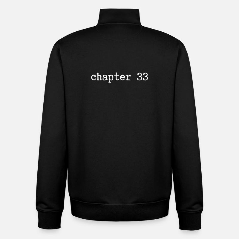 chapitre 33 Anniversaire - Sweat zippé unisexe en coton bio Stanley/Stella - noir