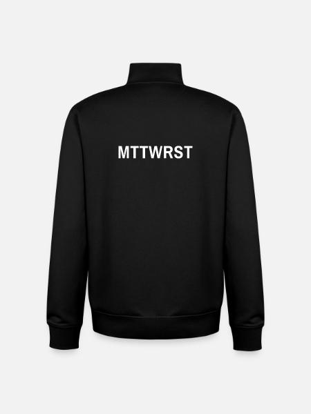 MTTWRST Typo White - Unisex Organic Zip Sweatshirt von Stanley/Stella - Schwarz